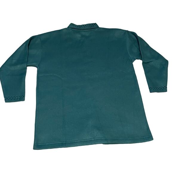 DC Sport Green Long Sleeve Warm Cozy Fleece Button Up Jacket Shacket Medium NEW - Picture 2 of 7